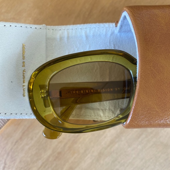 Crap Eyewear “The Bikini Vision” Sunglasses in Crystal Kelp Bio/Mustard - Picture 6 of 9